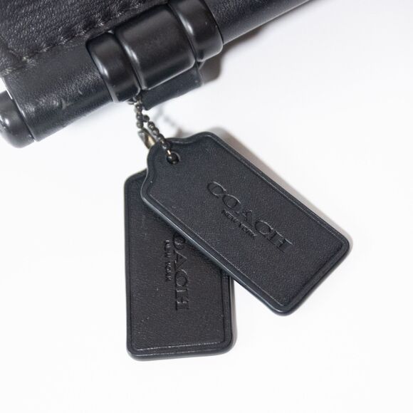 Coach Drifter Crossbody Carryall Mixed Leather Black Designer Satchel Handbag - Picture 8 of 10